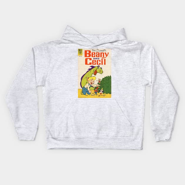 Beany and Cecil Comic Book Cover - Vintage Style - Authentic Kids Hoodie by offsetvinylfilm